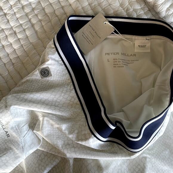 NWT Peter Millar Gabriela Swing Skort in Slithering White Size Large Golf Tennis - Picture 14 of 15